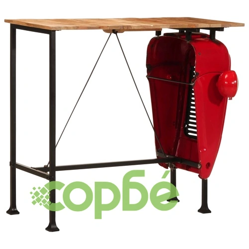 Бар комплект от 7 части, масивна мангова дървесина ➤ топ цена ➤ sorbe.bg