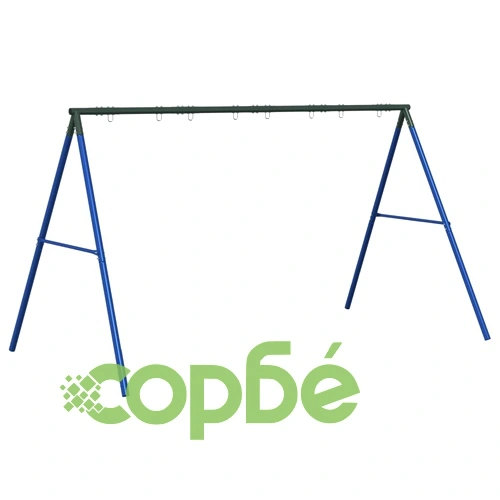 Рамка за люлка за открито с 8 куки за окачване, синя, стомана ➤ топ цена ➤ sorbe.bg