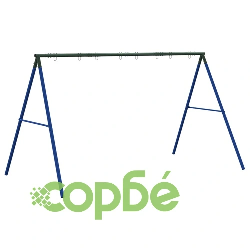 Рамка за люлка за открито с 8 куки за окачване, синя, стомана ➤ топ цена ➤ sorbe.bg