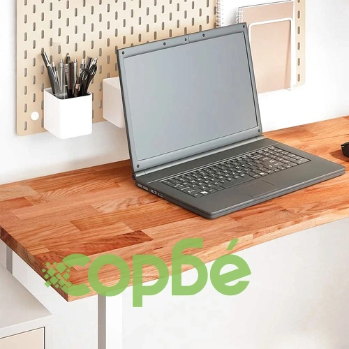 Плот за бюро, светлокафяв, 140x60x2,5см, дъб масив, правоъгълна ➤ топ цена ➤ sorbe.bg