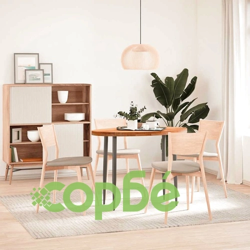 Плот за маса, светлокафяв, 100x50x4 см, дъб масив, овална ➤ топ цена ➤ sorbe.bg