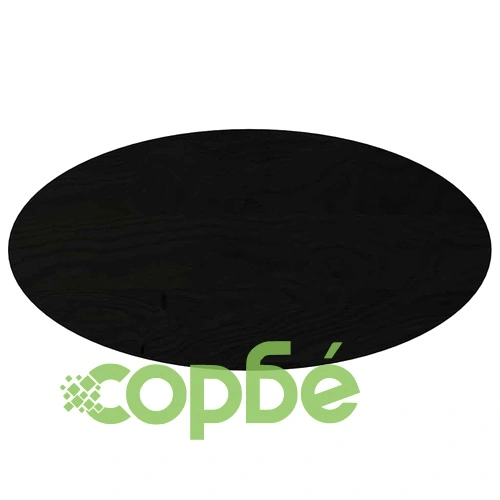 Плот за маса, тъмнокафяв, 100x50x4 см, дъб масив, овална ➤ топ цена ➤ sorbe.bg