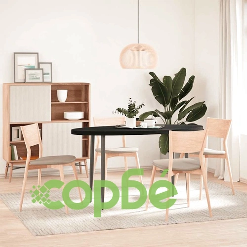 Плот за маса, тъмнокафяв, 140x60x4 см, дъб масив, овална ➤ топ цена ➤ sorbe.bg