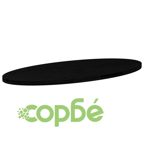 Плот за маса, тъмнокафяв, 140x60x4 см, дъб масив, овална ➤ топ цена ➤ sorbe.bg