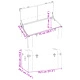 Сандък за съкровища с резета кафяв 79,5x39,5x39,5 см шперплат