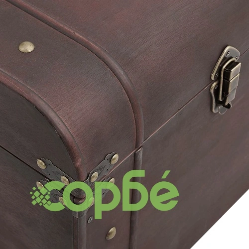 Сандък за съкровища с резета кафяв 90x50x39,5 см шперплат ➤ топ цена ➤ sorbe.bg