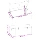 Сандък за съкровища с резета кафяв 90x50x39,5 см шперплат