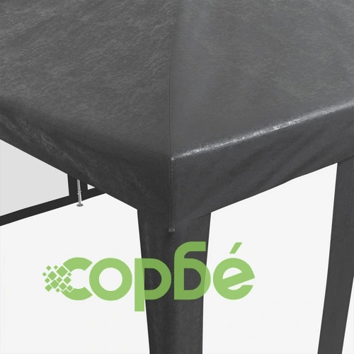 Парти палатка с 10 мрежести странични стени антрацит 6x4 м HDPE ➤ топ цена ➤ sorbe.bg
