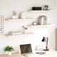 Рафтове за стена, 4 бр, 80x23,5x4 см, инженерна дървесина