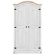 Гардероб Corona бял 102x52x186 см бор масив