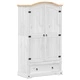 Гардероб Corona бял 102x52x186 см бор масив