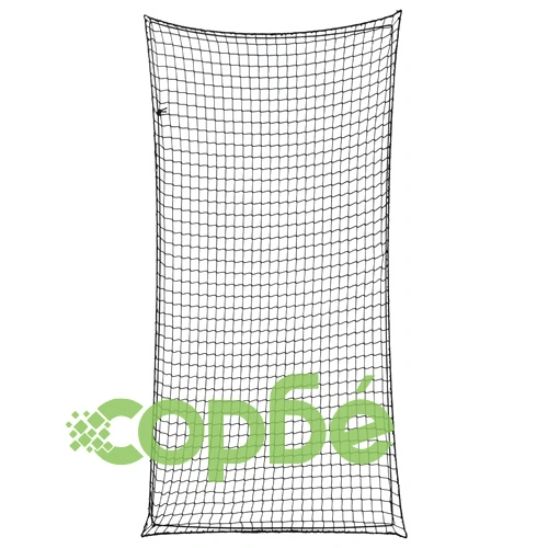 Мрежа за ремарке с еластично въже, черна, 7x3,5 м, PP ➤ топ цена ➤ sorbe.bg