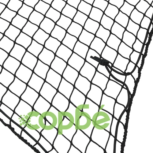 Мрежа за ремарке с еластично въже, черна, 7x3,5 м, PP ➤ топ цена ➤ sorbe.bg