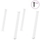 Крака за трапезна маса, U-образни, 2 бр., бели, 90x(72-73) см, стомана