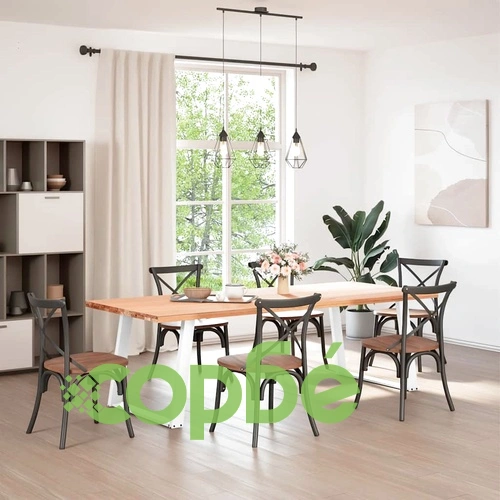 Крака за трапезна маса, U-образни, 2 бр., бели, 90x(72-73) см, стомана ➤ топ цена ➤ sorbe.bg