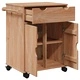 Кухненска количка OTTA 59x45x80 см борово дърво масив