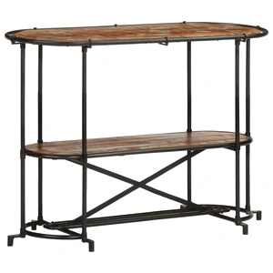 Конзолна маса, 110x42x76 см, регенерирано дърво масив