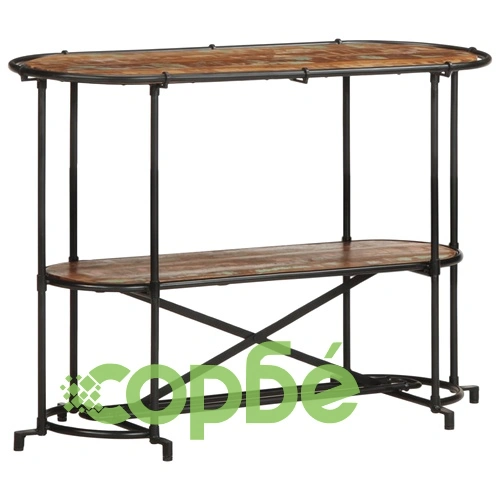 Конзолна маса, 110x42x76 см, регенерирано дърво масив ➤ топ цена ➤ sorbe.bg