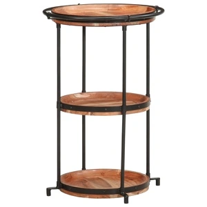 Странична маса, 55x83 cм, акациево дърво масив