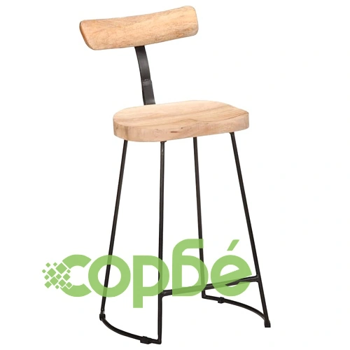 Бар табуретки, 2 бр, 49x43x88 см, мангово масив дърво ➤ топ цена ➤ sorbe.bg