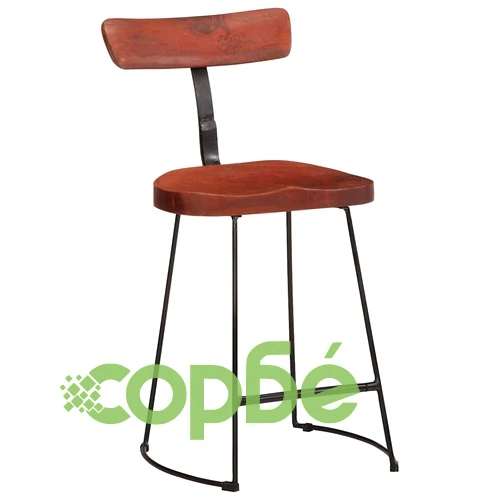 Бар табуретки, 2 бр, 49x43x79 см, мангово масив дърво ➤ топ цена ➤ sorbe.bg