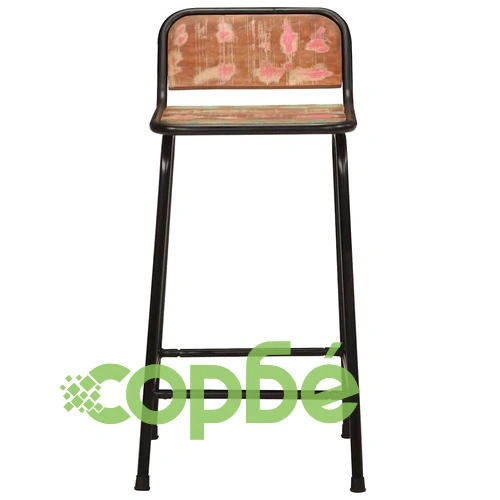 Бар табуретки, 4 бр, 46x35,5x80 см, регенерирана дървесина ➤ топ цена ➤ sorbe.bg