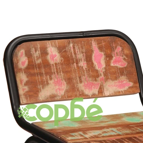 Бар табуретки, 4 бр, 46x35,5x80 см, регенерирана дървесина ➤ топ цена ➤ sorbe.bg