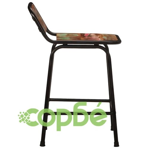 Бар табуретки, 4 бр, 46x35,5x70 см, регенерирана дървесина ➤ топ цена ➤ sorbe.bg