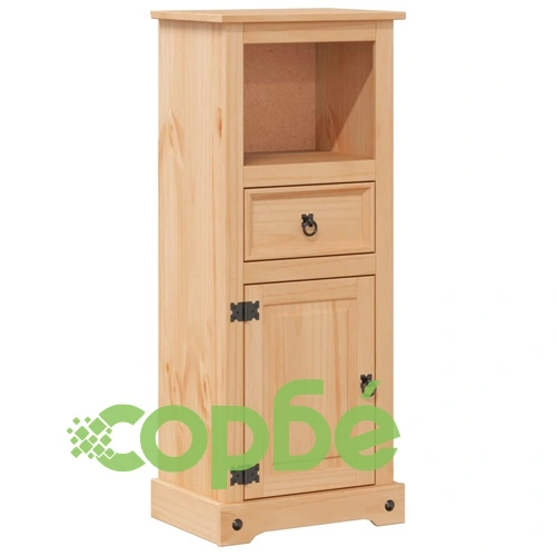 Шкаф за баня Corona 45x33x110 см бор масив ➤ топ цена ➤ sorbe.bg