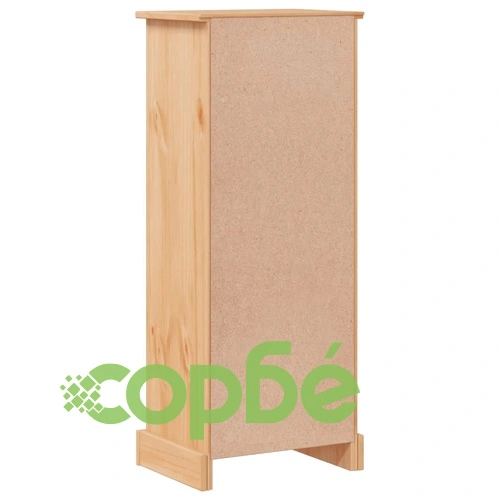 Шкаф за баня Corona 45x33x110 см бор масив ➤ топ цена ➤ sorbe.bg