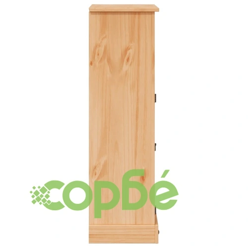 Шкаф за баня Corona 70x33x110 см бор масив ➤ топ цена ➤ sorbe.bg