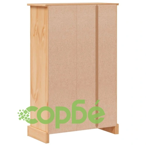 Шкаф за баня Corona 70x33x110 см бор масив ➤ топ цена ➤ sorbe.bg