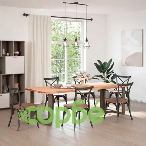 Крака за трапезна маса, Т-образни, 2 бр., черни, 100x35x(72-73) см, стомана ➤ топ цена ➤ sorbe.bg