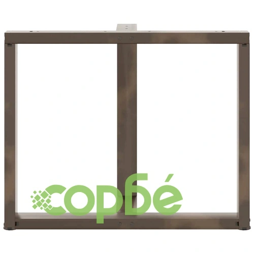 Крака за трапезна маса, Т-образни, 2 бр., черни, 100x35x(72-73) см, стомана ➤ топ цена ➤ sorbe.bg