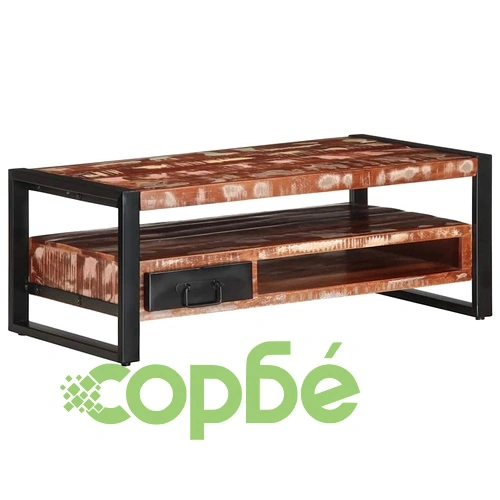 Масичка за кафе Multicolour Масивна дървесина Reclaimed ➤ топ цена ➤ sorbe.bg