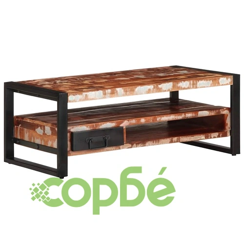 Масичка за кафе Multicolour Масивна дървесина Reclaimed ➤ топ цена ➤ sorbe.bg