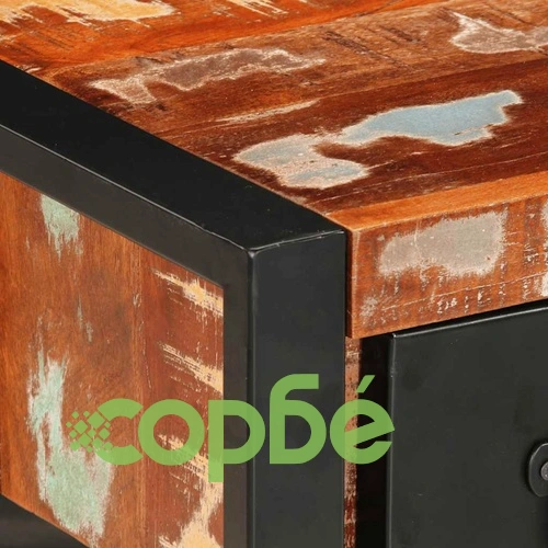 Нощно шкафче Multicolour Масивна дървесина Възстановена ➤ топ цена ➤ sorbe.bg