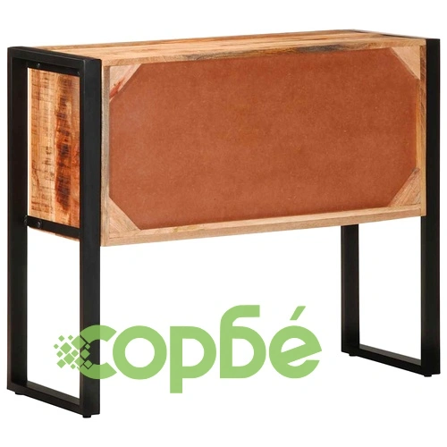 Конзолен шкаф 90x35x75 cm Масивна груба дървесина Манго ➤ топ цена ➤ sorbe.bg