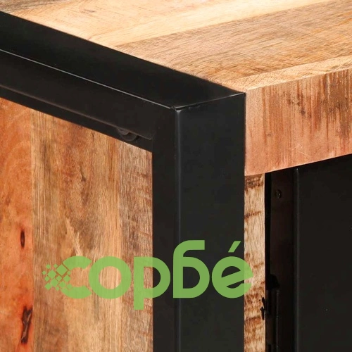 Конзолен шкаф 90x35x75 cm Масивна груба дървесина Манго ➤ топ цена ➤ sorbe.bg