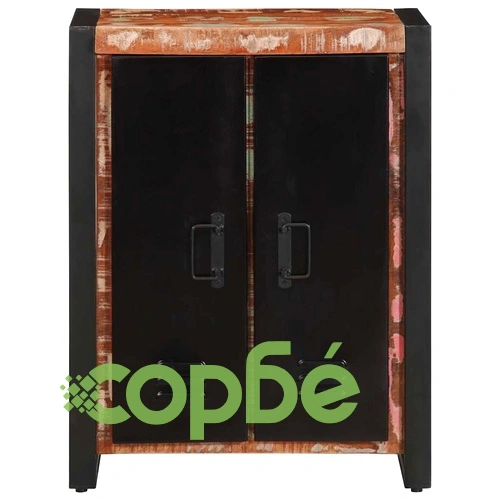 Бюфет Multicolour 55x35x70 cm Масивна дървесина Възстановена ➤ топ цена ➤ sorbe.bg