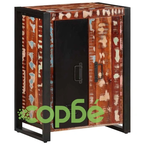 Бюфет Multicolour 55x35x70 cm Масивна дървесина Възстановена ➤ топ цена ➤ sorbe.bg