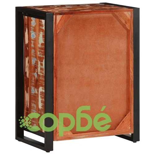 Бюфет Multicolour 55x35x70 cm Масивна дървесина Възстановена ➤ топ цена ➤ sorbe.bg