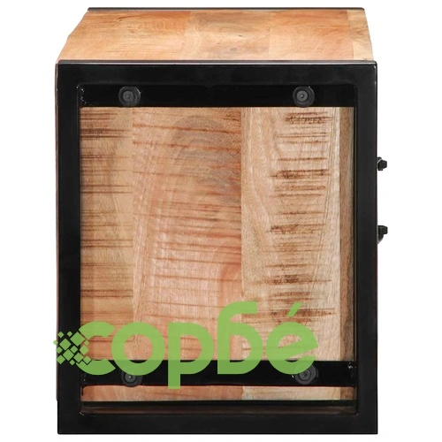 ТВ шкаф 80x30x35 cm Масивна груба дървесина Манго ➤ топ цена ➤ sorbe.bg