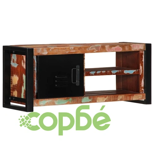 ТВ шкаф 80x30x35 cm Масивна дървесина Възстановена ➤ топ цена ➤ sorbe.bg