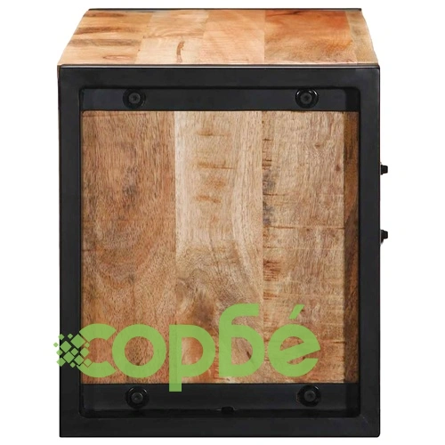 ТВ шкаф 80x30x35 cm Масивна груба дървесина Манго ➤ топ цена ➤ sorbe.bg