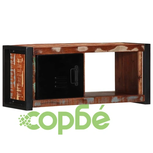 ТВ шкаф 80x30x35 cm Масивна дървесина Възстановена ➤ топ цена ➤ sorbe.bg