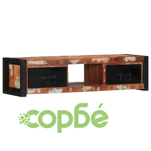 TV шкаф 100x30x25 cm Масивна дървесина Възстановена ➤ топ цена ➤ sorbe.bg