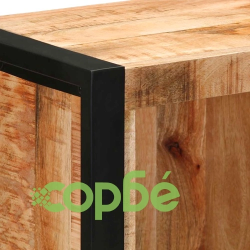 Шкаф за баня 40x30x90 cm Масивна дървесина Грубо манго ➤ топ цена ➤ sorbe.bg