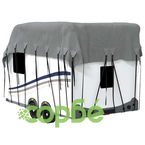 Покривало за покрив на каравана сиво 600x300cm Нетъкана материя ➤ топ цена ➤ sorbe.bg