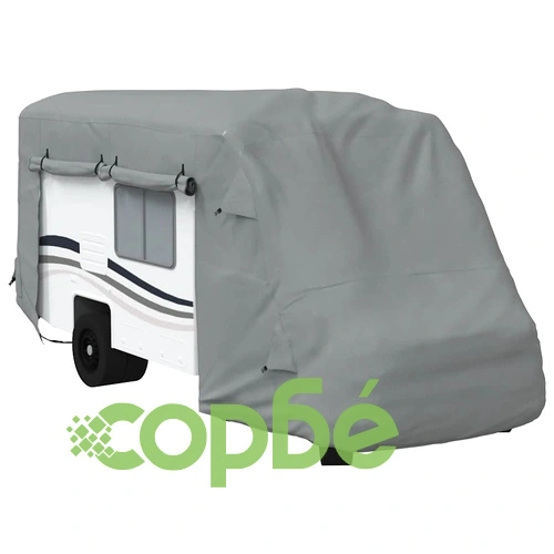 Калъфи за кемпери Grey 610x235x275 cm Нетъкана материя ➤ топ цена ➤ sorbe.bg